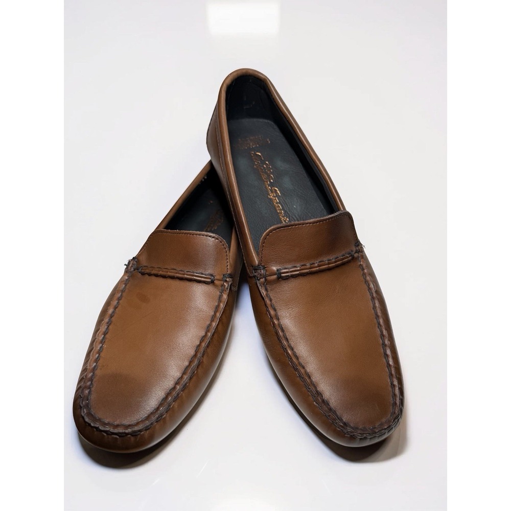 Allen Edmond Men's The Super Sport Driving Shoe US size 9D Brown Leather Lk Nw
